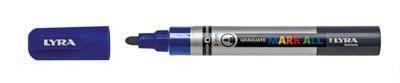Marcador Permanente Lyra Mark All Azul Oscuro 2 mm