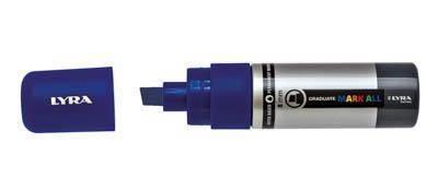 Marcador Permanente Lyra Mark All Azul Oscuro 8 mm