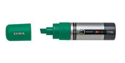 Marcador Permanente Lyra Mark All Verde Esmeralda 8 mm