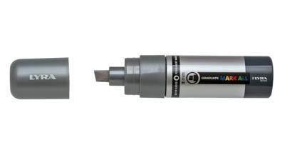 Marcador Permanente Lyra Mark All Plata 8 mm
