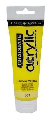 Pintura acrilica Graduate Acrylic amarillo limon Tubo120Ml D123120651