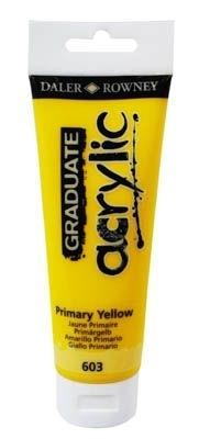 Pintura acrilica Graduate Acrylic amarillo primario Tubo120Ml D123120603