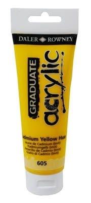 Pintura acrilica Graduate Acrylic amarillo Cadmio Tubo120Ml D123120605