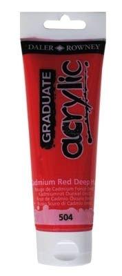 Pintura acrilica Graduate Acrylic rojo cadmio intenso Tubo120Ml D123120504
