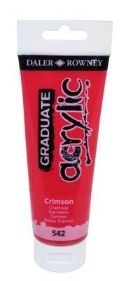 Pintura acrilica Graduate Acrylic rojo carmesi Tubo120Ml D123120542