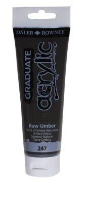 Pintura acrilica Graduate Acrylic sombra cruda Tubo120Ml D123120247