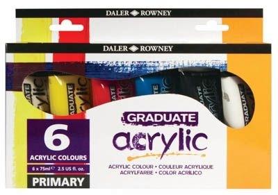 Pintura acrilica Graduate Acrylic primarios Set 6X75Ml D123900026
