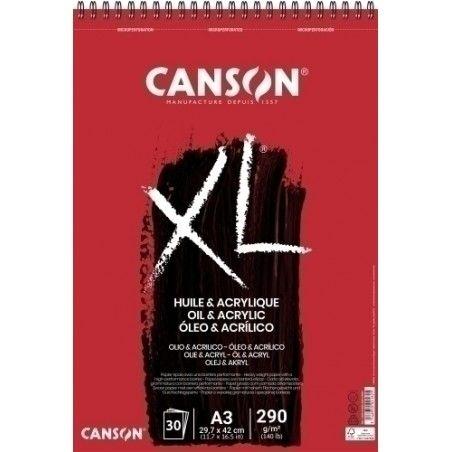 Alb Esp 29,7x42 30H Canson XL Óleo & Acrílico Fino 290g C400110402