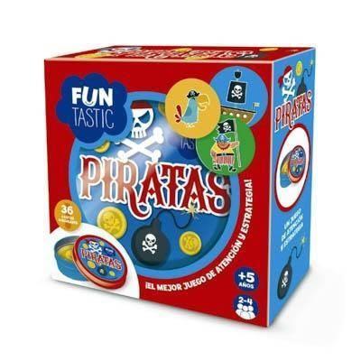 CARTAS REDONDAS FUNTASTIC   PIRATAS con caja