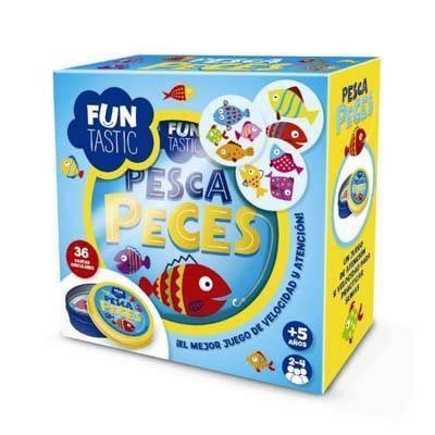 CARTAS REDONDAS FUNTASTIC   PESCA PECES con caja