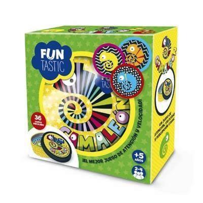 CARTAS REDONDAS FUNTASTIC   CAMALEÓN con caja