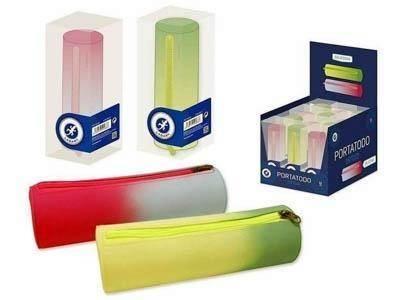 Portatodo redondo silicona arcoiris Lagart 329488 Poessa