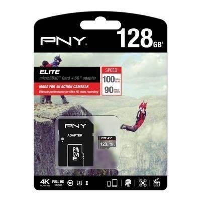 Tarjeta memoria PNY 128GB micro SD + adaptador P-SDU128V11100EL-GE