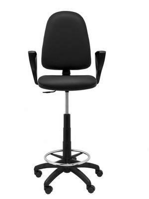 Taburete Ayna T04CPSPNEBGOLF simil-piel negro