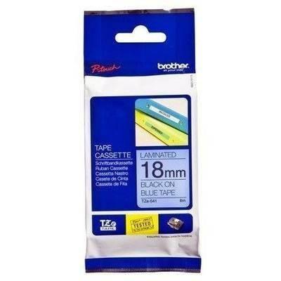 Cinta Rotuladora  Brother TZE541 Azul/negro 18mm