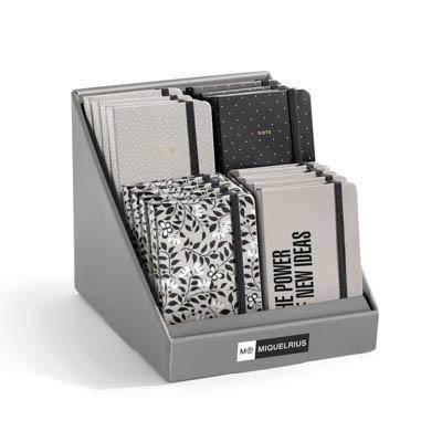 Expositor cuadernos Miquelrius 90x140 liso 16 unidades Always black MR8011