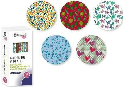 Expositor Bismark rollos papel regalo 50 unidades moments 2x0,70 metros 329854