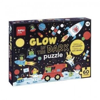 Juego apli 18813 puzle glow in the dark espacio 60 piezas