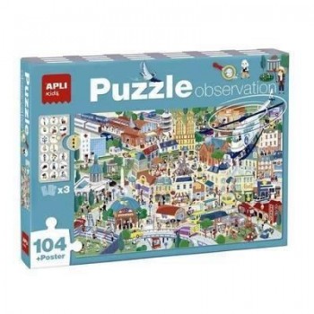 Juego Apli 18820 puzle observación ciudad 104 piezas