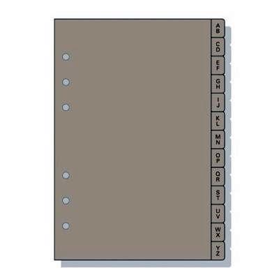 1966455 R564 INDICE A-Z PL/13 GRIS 500 117x181mm