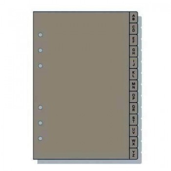 Indice alfabético Finocam Open separadores de plástico