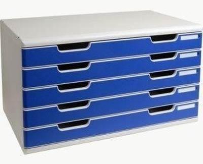 Modulo system A3 5 cajones azul/gris 322003D