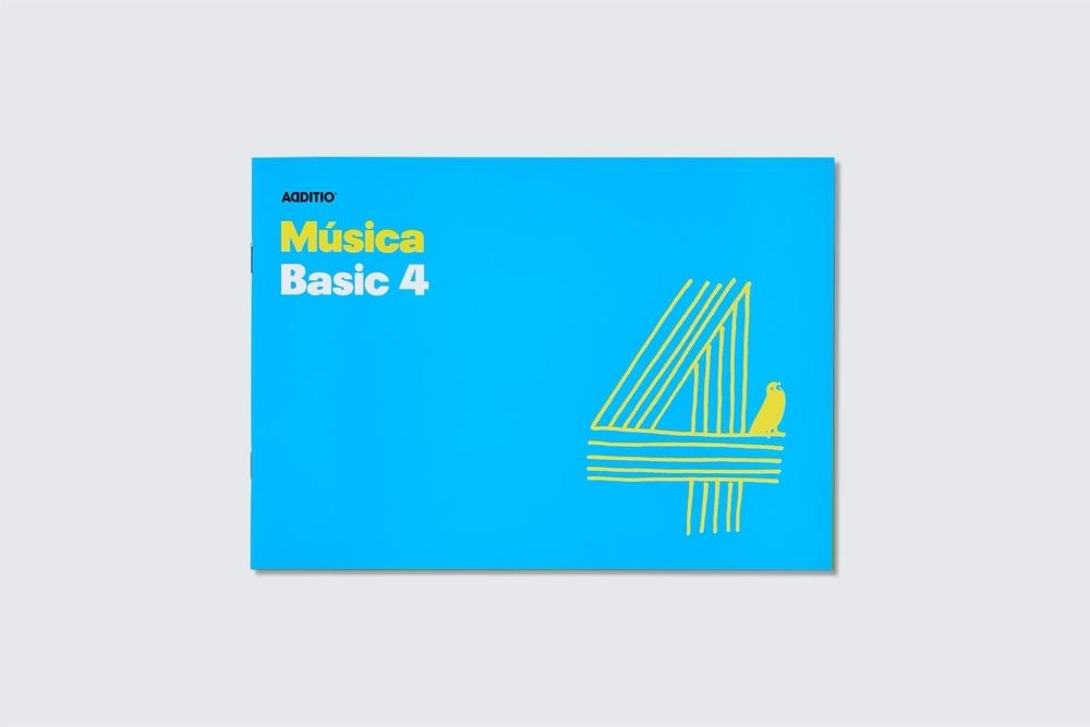 Bloc Musica Additio M04 cuarto 4 pentagramas apaisado