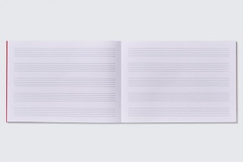 Bloc Musica Additio M05 cuarto 5 pentagramas apaisado