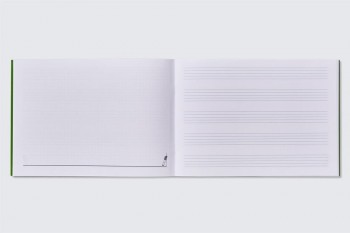 Bloc musica additio M55 cuarto combi 5 pentagramas apaisado