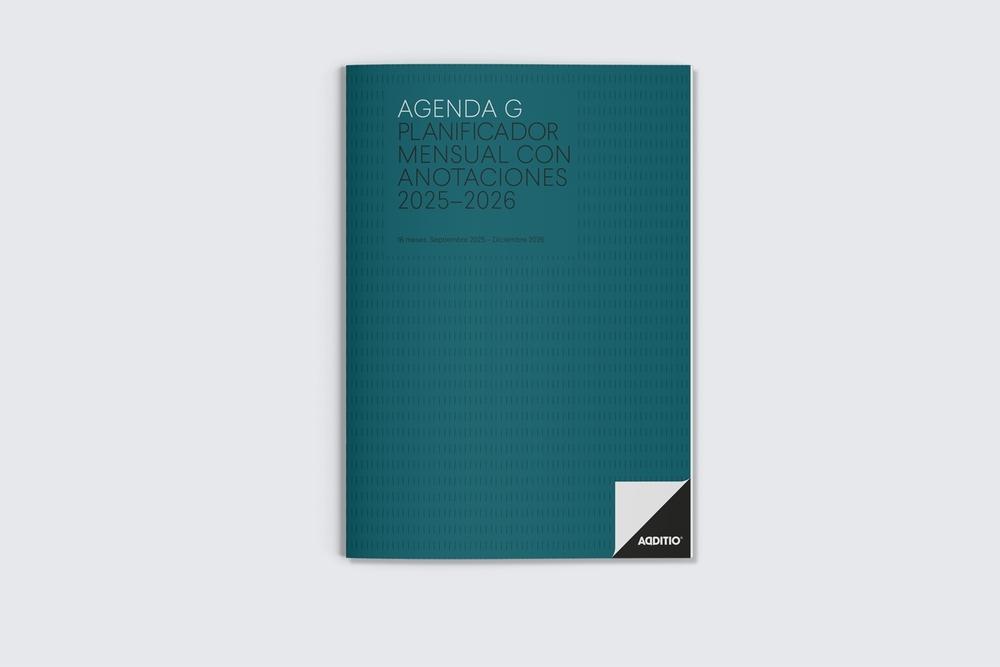 Agenda Additio P182 G para el profesorado mes a la vista 19,5x29,5cm