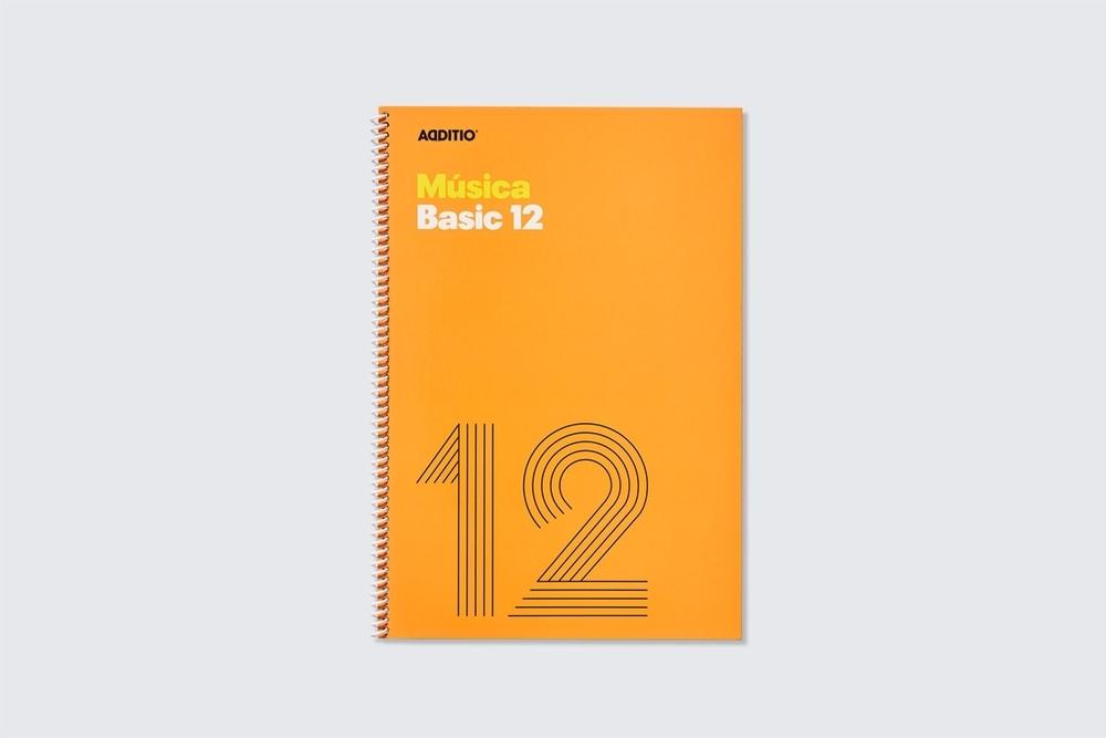 Bloc espiral música Additio M14 folio Basic12 20h 12 pentagramas-10mm