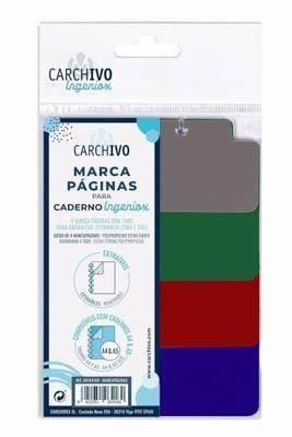 66164199 MARCAPÁGINAS INGENIOX PP OPACO 4 POSICIONES  CARCHIVO