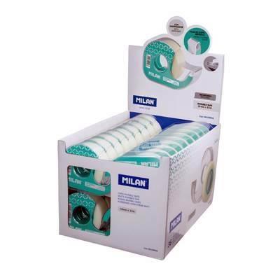 Caja expositora 36 dispensadores cinta adhesiva mate 19 mm x 33 m 3423D836