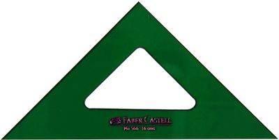 Escuadra tecnico Faber-Castell verde 566