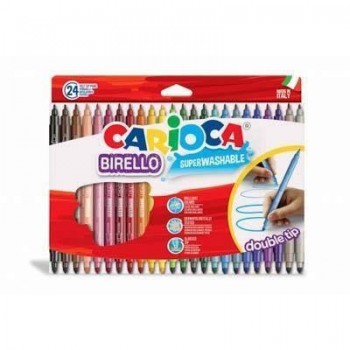 Rotulador doble C/24 Birello 41521 Carioca