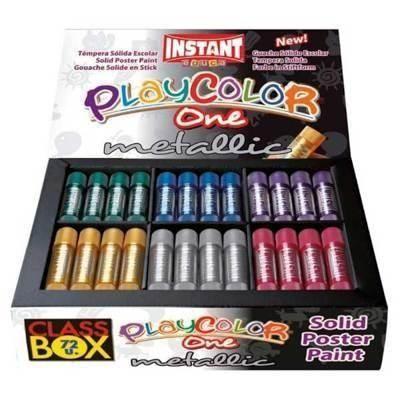 C.72 témperas sólidas Playcolor One Metallic colores surtidos
