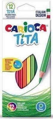 Lapiz tita hexagonales Carioca caja 24 colores surtidos 42794