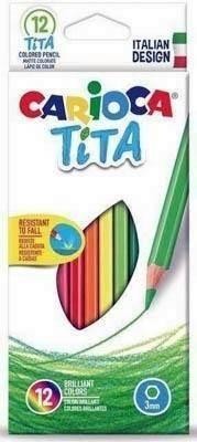 Lapiz tita hexagonales Carioca caja 24 colores surtidos 42794