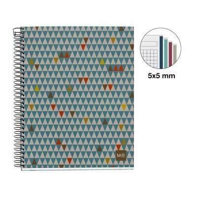 Block MiquelRius A5 120 hojas 5x5 80 gramos reciclado Ecotriangles MR2462