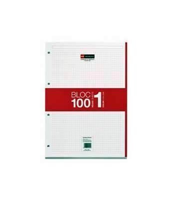 BLOC NB1 A4 100 CLA ROJO 4 TALADROS MR7422