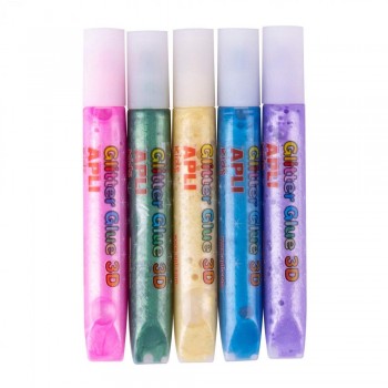 Glitter  glue Apli 18973 metalizado 3D 5U.