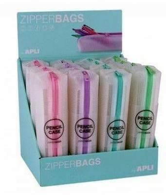 Expositor Apli 18946 zipper pencil case pastel 16U