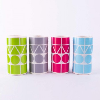 Pack gomets Apli 19190 4rollos 27MM AZ/FUC/GRIS/VE 5428U