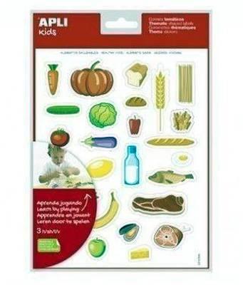 Blister gomets Apli 19227 alimentos saludables 3H. removibles
