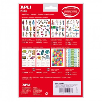 Blister gomets Apli 19227 alimentos saludables 3H. removibles