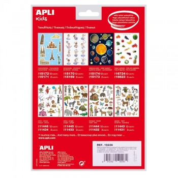 Blister gomets Apli 19228 alimentos saludables 12H. removibles