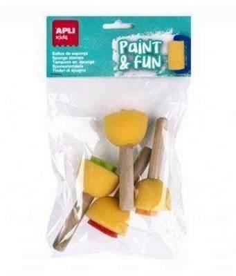 Sellos Apli 18714 esponja mango madera  4U.