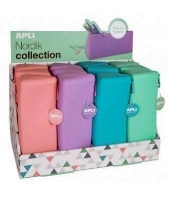 Portatodo Apli silicona colores pastel surtidos Triangular 18368