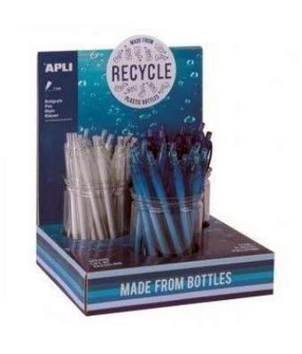 Expositor boligrafos Apli 18765 PET reciclado 36 UDS.