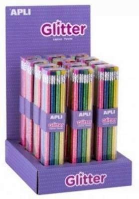 Expositor lapiz Apli 18780 glitter 12 UDS.